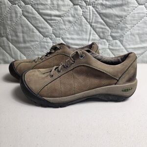 Keen Women's Brown Leather Brindle Lace Up Hiking Closed Toe Shoes Sz 7
 Outdoor